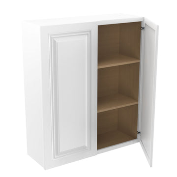 RTA - Park Avenue White - 42" High Double Door Wall Cabinet | 36"W x 42"H x 12"D