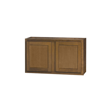 21 inch Wall Cabinets - Warmwood Shaker - 36 Inch W x 21 Inch H x 12 Inch D
