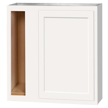 36 inch Wall Corner Cabinet - Single Door - Dwhite Shaker - 36 Inch W x 36 Inch H x 12 Inch D