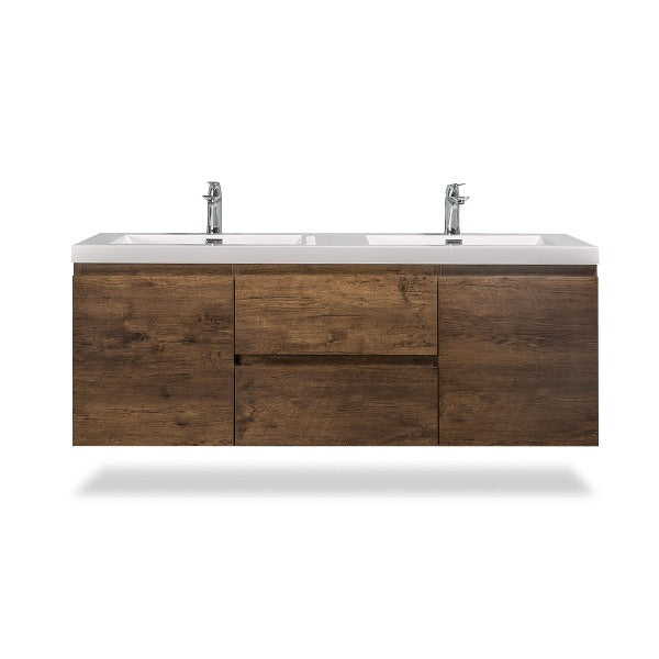 Artland Floating / Wall Mounted Bathroom Vanity With Acrylic Sink