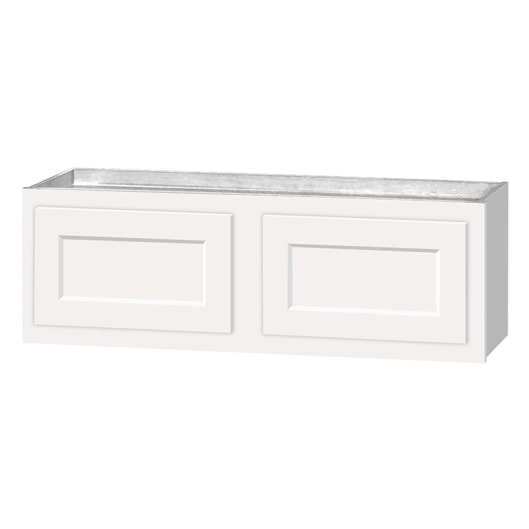 12 inch Wall Cabinets - Dwhite Shaker - 36 Inch W x 12 Inch H x 12 Inch D