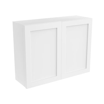 Elegant White - Double Door Wall Cabinet | 39"W x 30"H x 12"D
