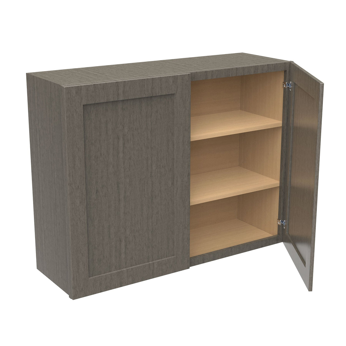 RTA - Elegant Smoky Grey - 30" High Double Door Wall Cabinet | 39"W x 30"H x 12"D