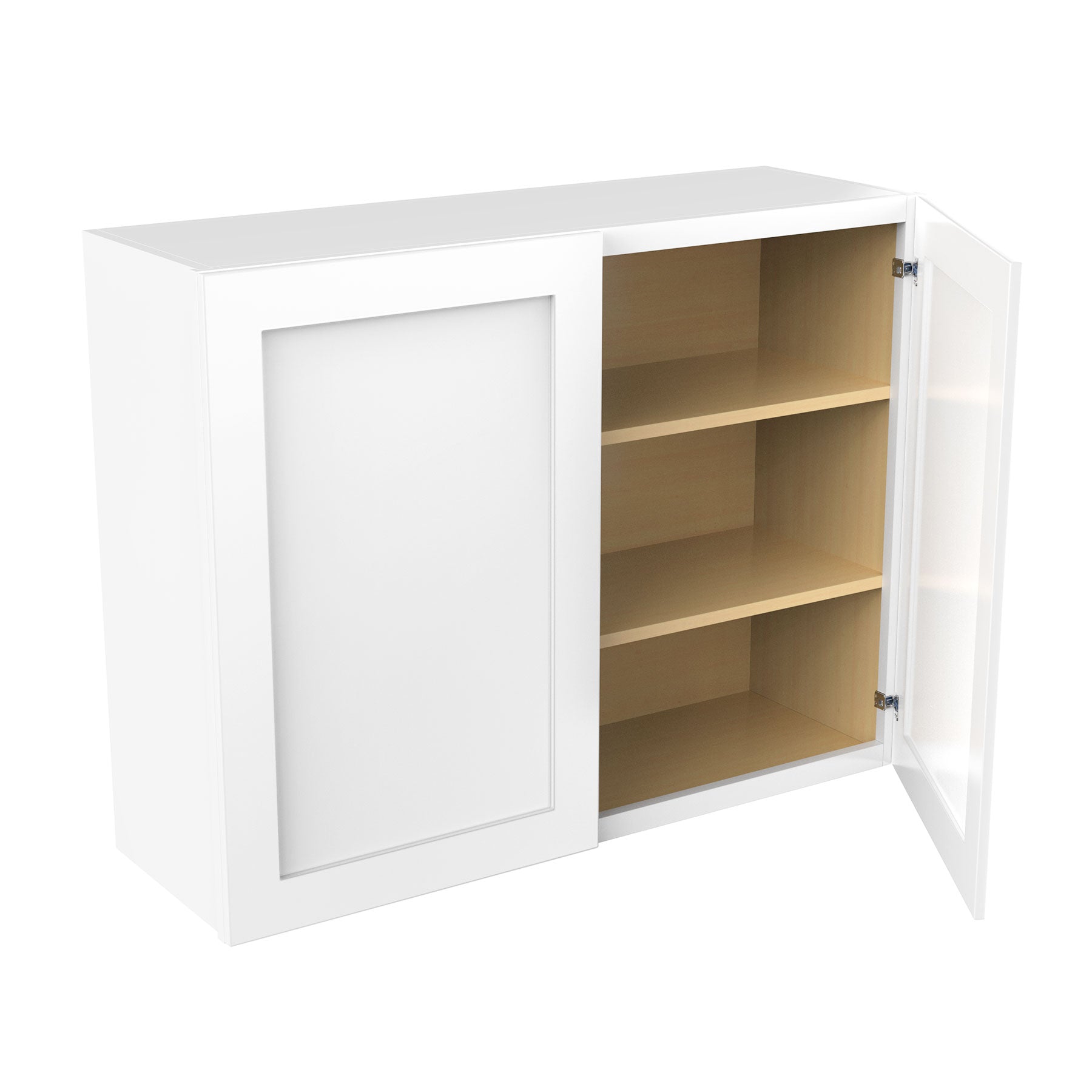 RTA - Elegant White - 30" High Double Door Wall Cabinet | 39"W x 30"H x 12"D