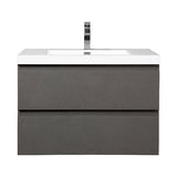 Artland Floating / Wall Mounted Bathroom Vanity With Acrylic Sink