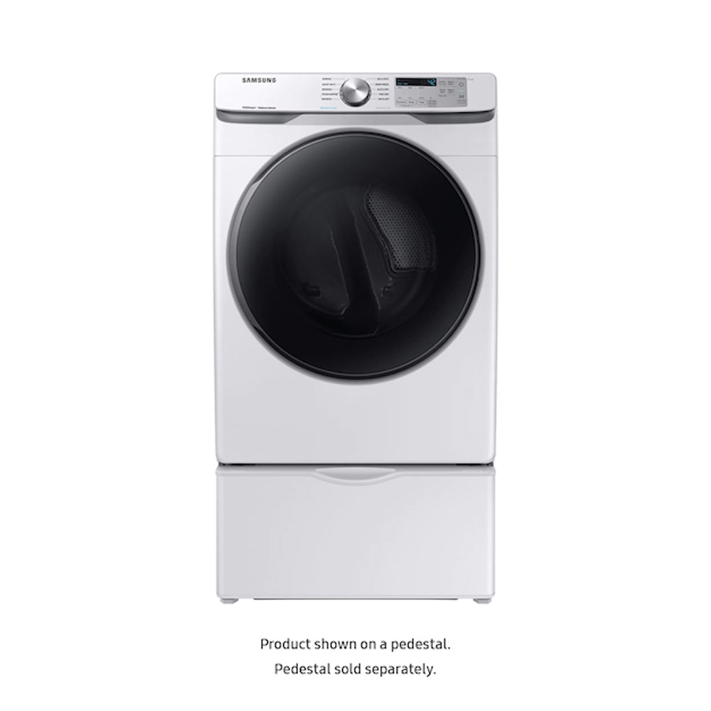 Samsung 7.5 cu. ft. White Electric Dryer with Steam