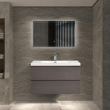 Artland Floating / Wall Mounted Bathroom Vanity With Acrylic Sink