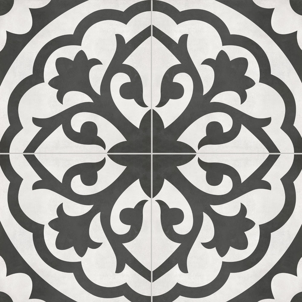 8 x 8 in. Form Monochrome Lotus Matte Pressed Glazed Porcelain Tile