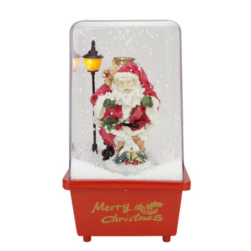 11.5" Musical Santa Claus Christmas Snow Globe Glitterdome