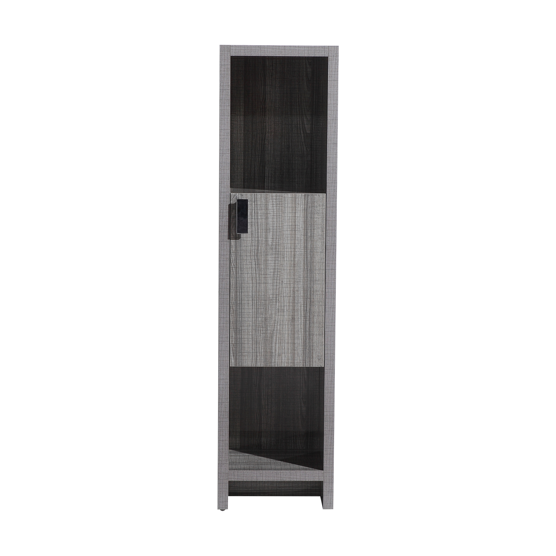 Liyan Elegant Modern Freestanding Bathroom Linen Side Cabinet With Doors & Open Shelves Storage