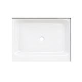 Shower Tray Right Hand - Double threshold - Acrylic and fiberglass - 48 x 36 x 5.5