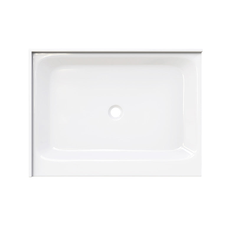 Shower Tray Center Drain - Double Threshold - Acrylic and fiberglass - 48 x 36 x 5.5