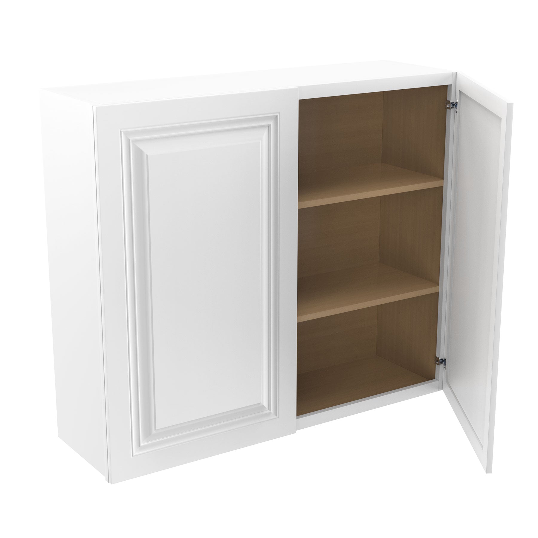 RTA - Park Avenue White - 36" High Double Door Wall Cabinet | 42"W x 36"H x 12"D