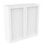 RTA - Elegant White - 42" High Double Door Wall Cabinet | 42"W x 42"H x 12"D