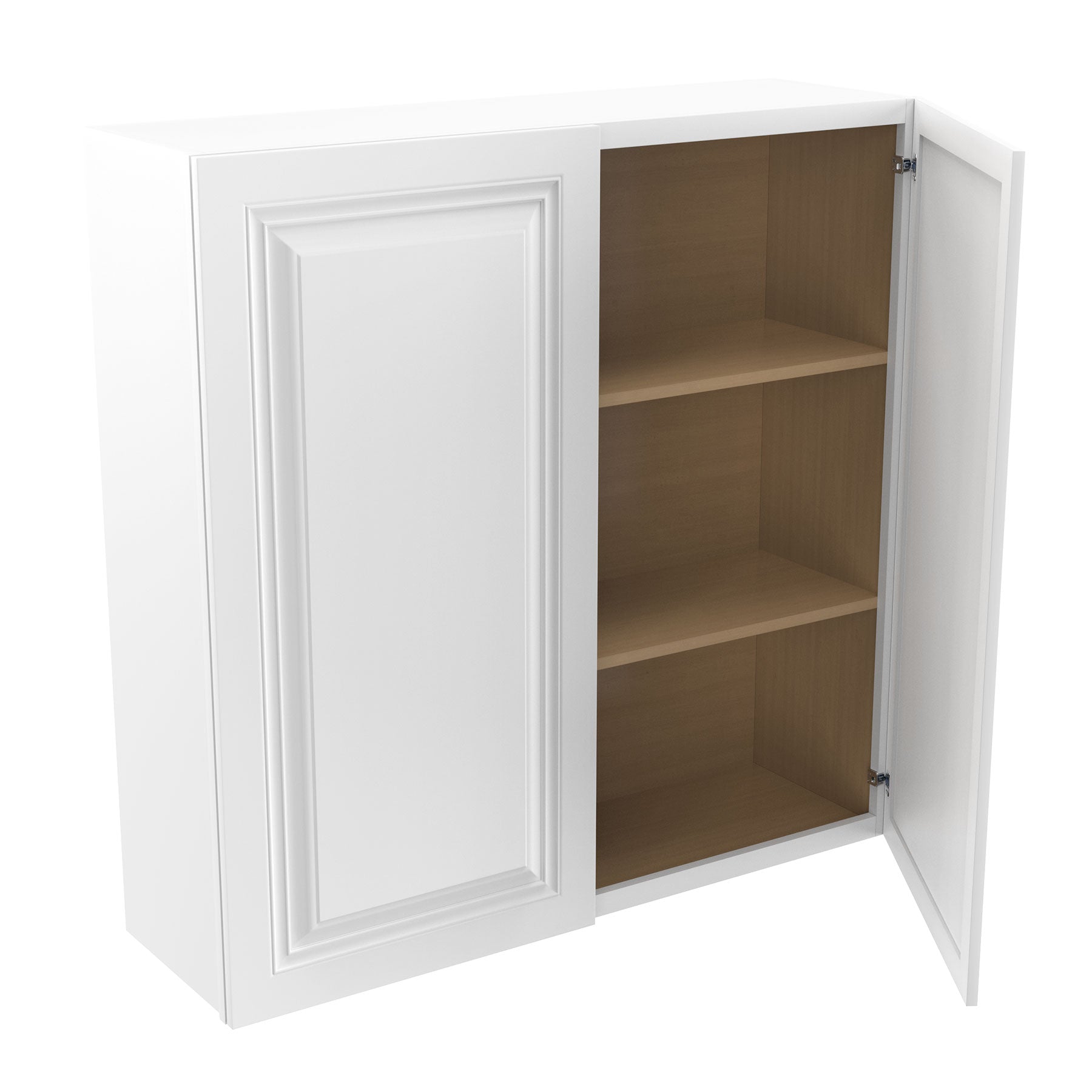 RTA - Park Avenue White - 42" High Double Door Wall Cabinet | 42"W x 42"H x 12"D