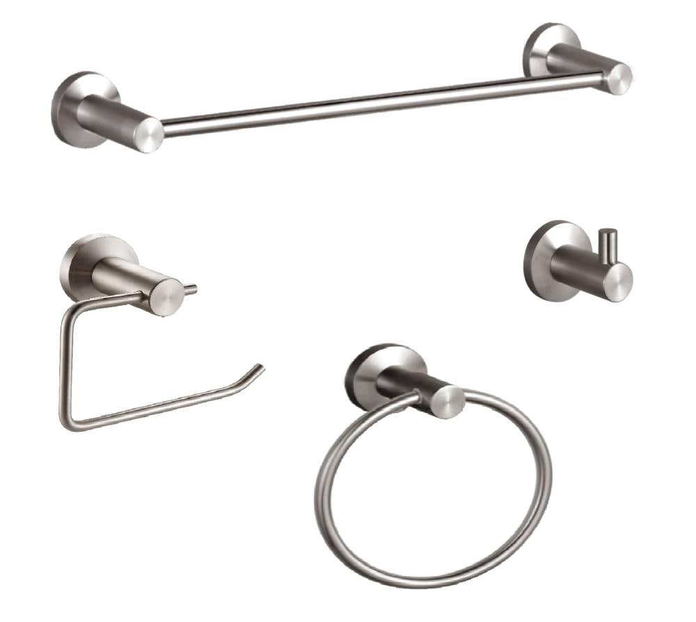 Nirvana Satin Nickel 4 pc Bath Set