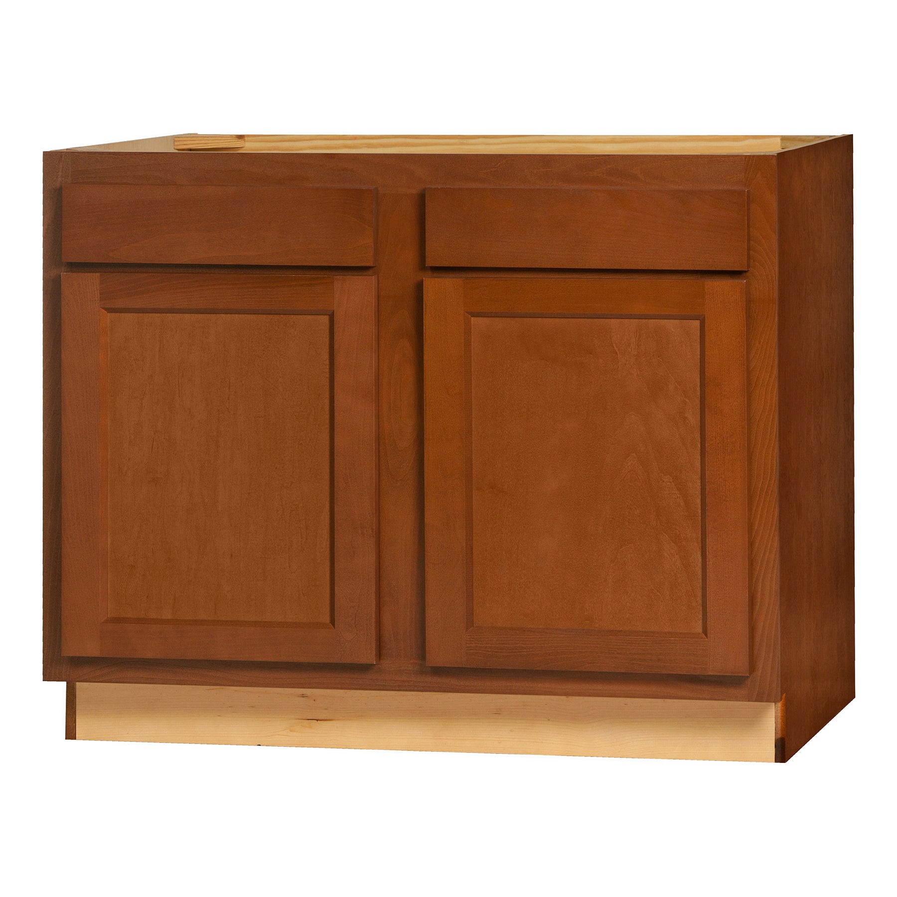 42 Inch Base Cabinets - Glenwood Shaker - 42 Inch W x 24 Inch D x 34.5 Inch H