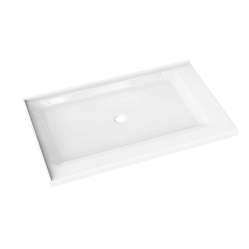 Shower Pan Left Hand Double Threshold - Acrylic and fiberglass - 60 X 36 X 3.5