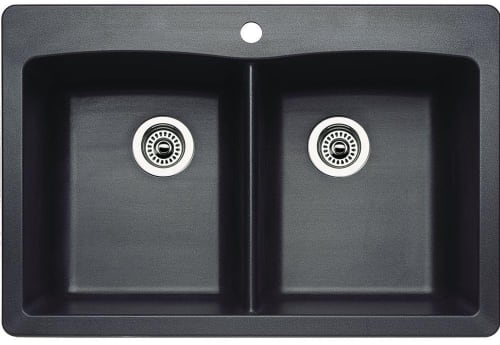 Blanco 33 Inch Diamond Equal Double Bowl Drop-In Undermount Kitchen sink 50/50