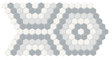 Soho Afternoon Blend Hexagon Pattern Matte Glazed Porcelain Mosaic
