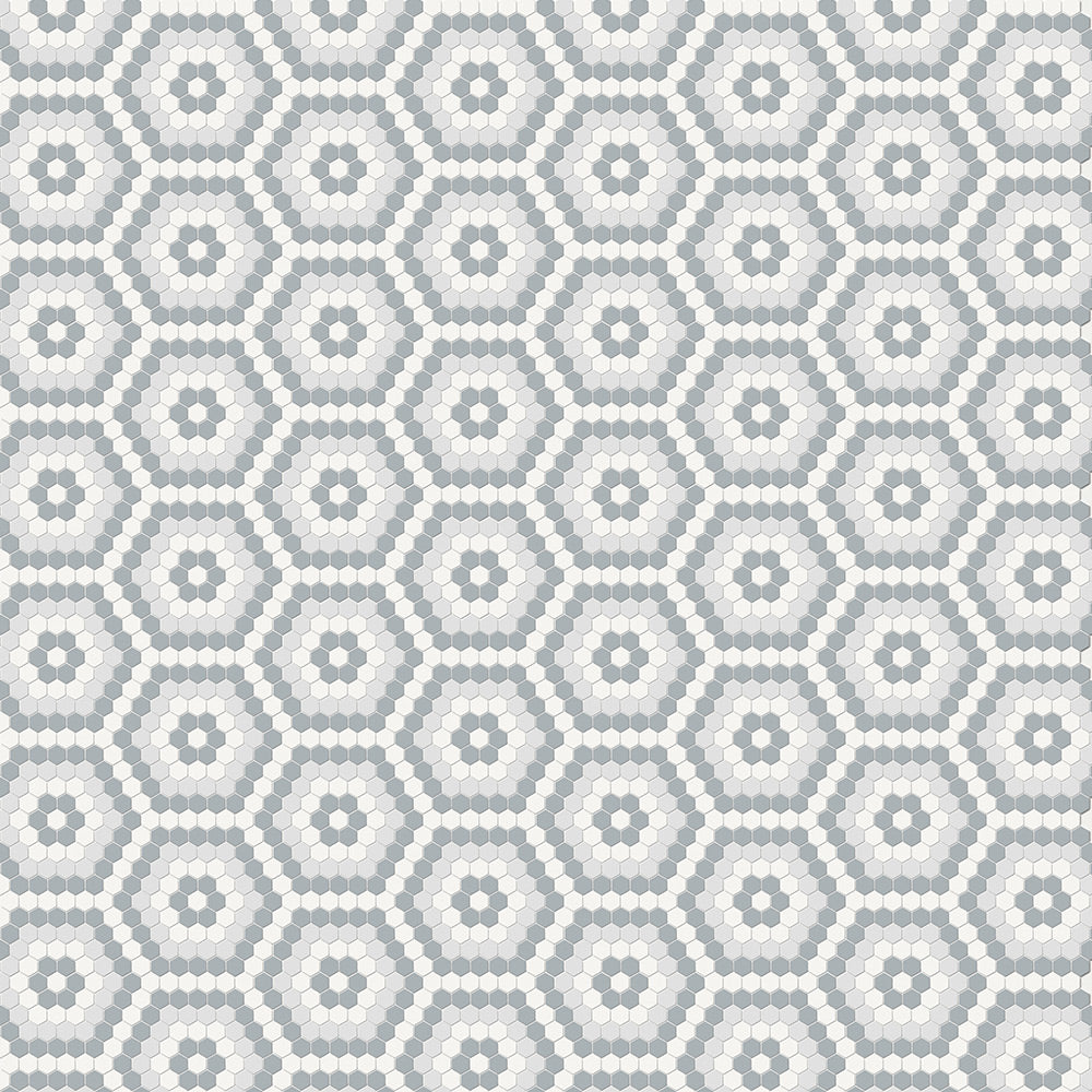 Soho Afternoon Blend Hexagon Pattern Matte Glazed Porcelain Mosaic