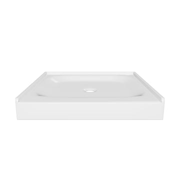 Center Drain Shower Pan - Shower Pan - Single Threshold - 36 X 36 X 5.5