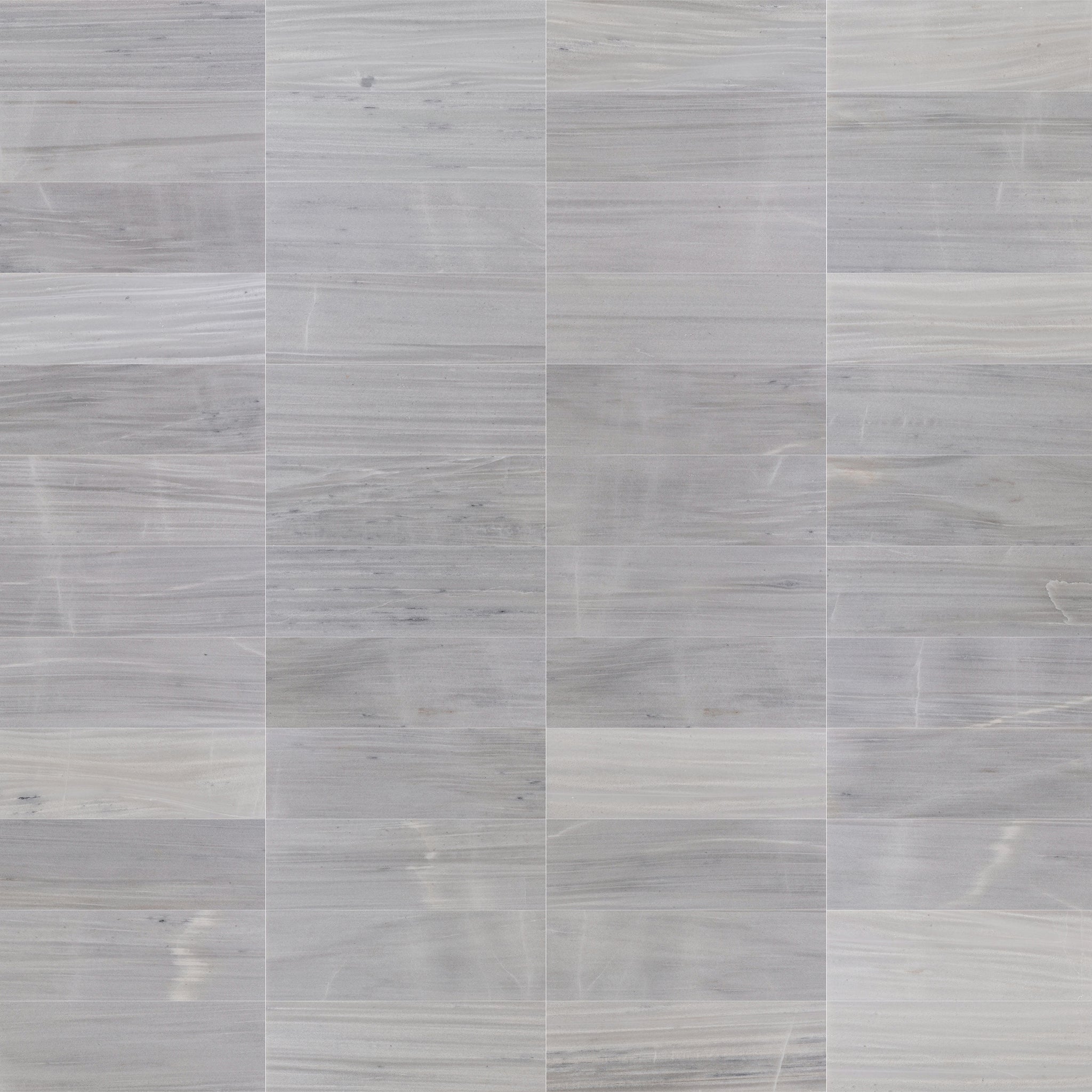 4 X 12 in. Iceburg Wood Gray Polished Marble Tile