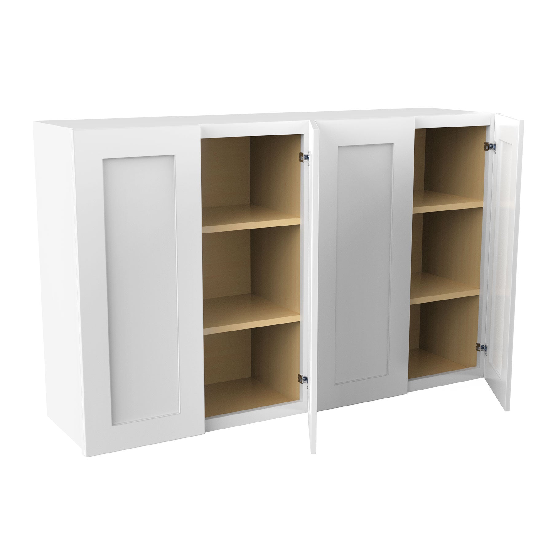 Elegant White - 30” High 4 Door Wall Cabinet | 48"W x 30"H x 12"D