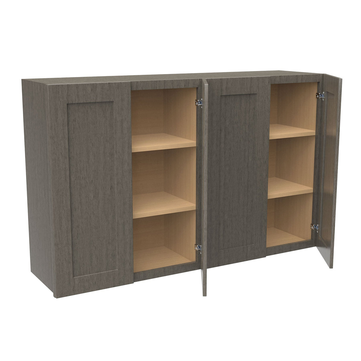 RTA - Elegant Smoky Grey - 30" High 4 Door Wall Cabinet | 48"W x 30"H x 12"D