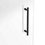 Ivanees Single Sliding Frameless Shower Door 8mm Clear Tempered Glass - Barn Door Style