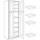 Matrix Greystone - Double Door Utility Cabinet | 30"W x 96"H x 24"D