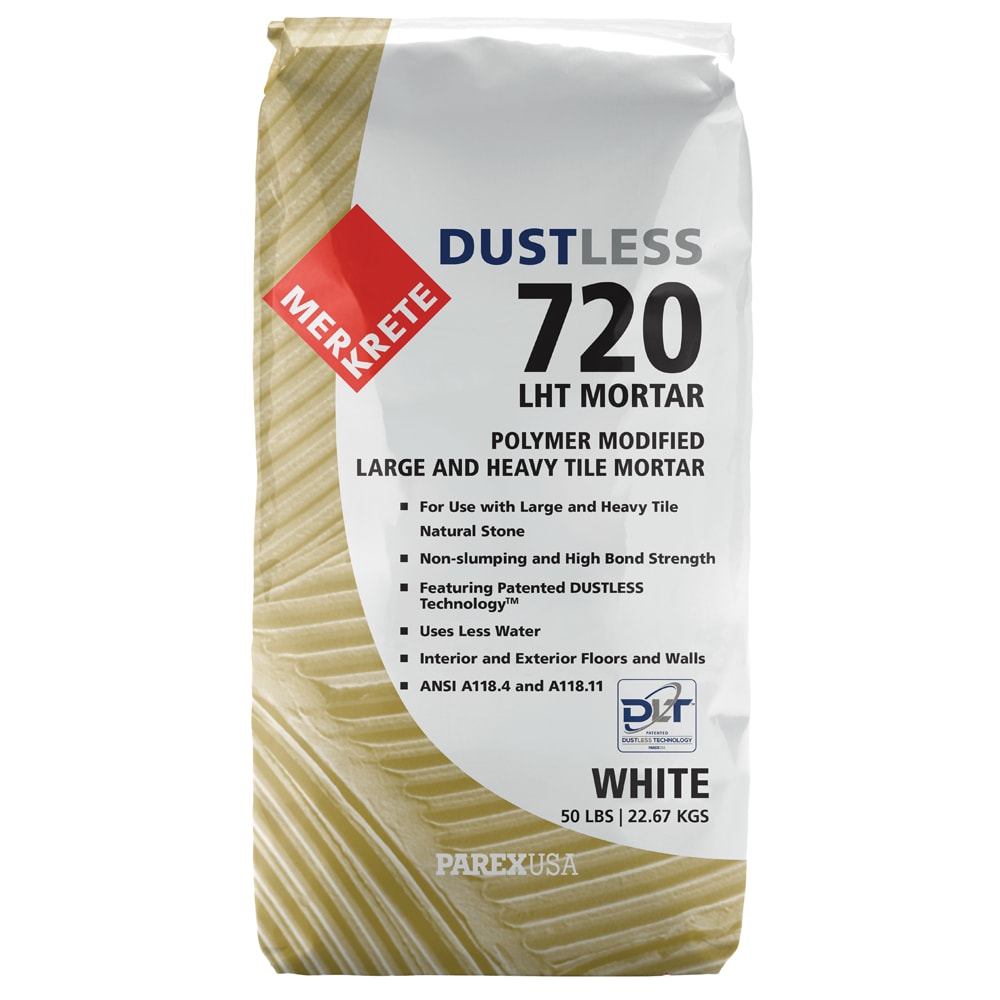 Merkrete 720 Dustless LHT Mortar - 50 Lb. Bag (White)