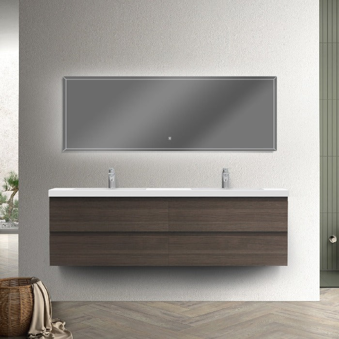 Artland Floating / Wall Mounted Bathroom Vanity With Acrylic Sink