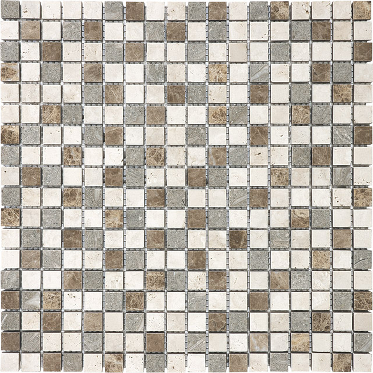 5/8 X 5/8 In Bliss Multi Color Countryside Stone Blend Mosaic