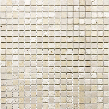 5/8 X 5/8 In Bliss Multi Color Summerhouse Stone Blend Mosaic
