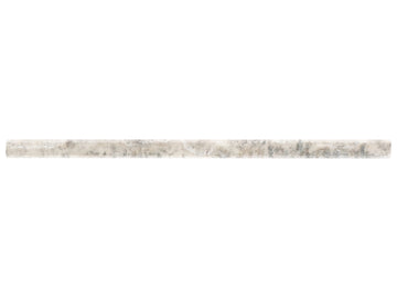 5/8 X 12 In Silver Ash Polished Veincut Travertine Pencil