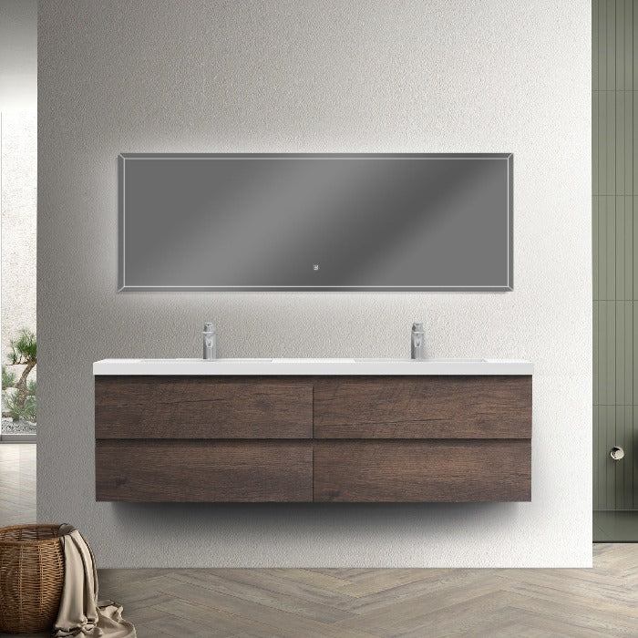 Artland Floating / Wall Mounted Bathroom Vanity With Acrylic Sink