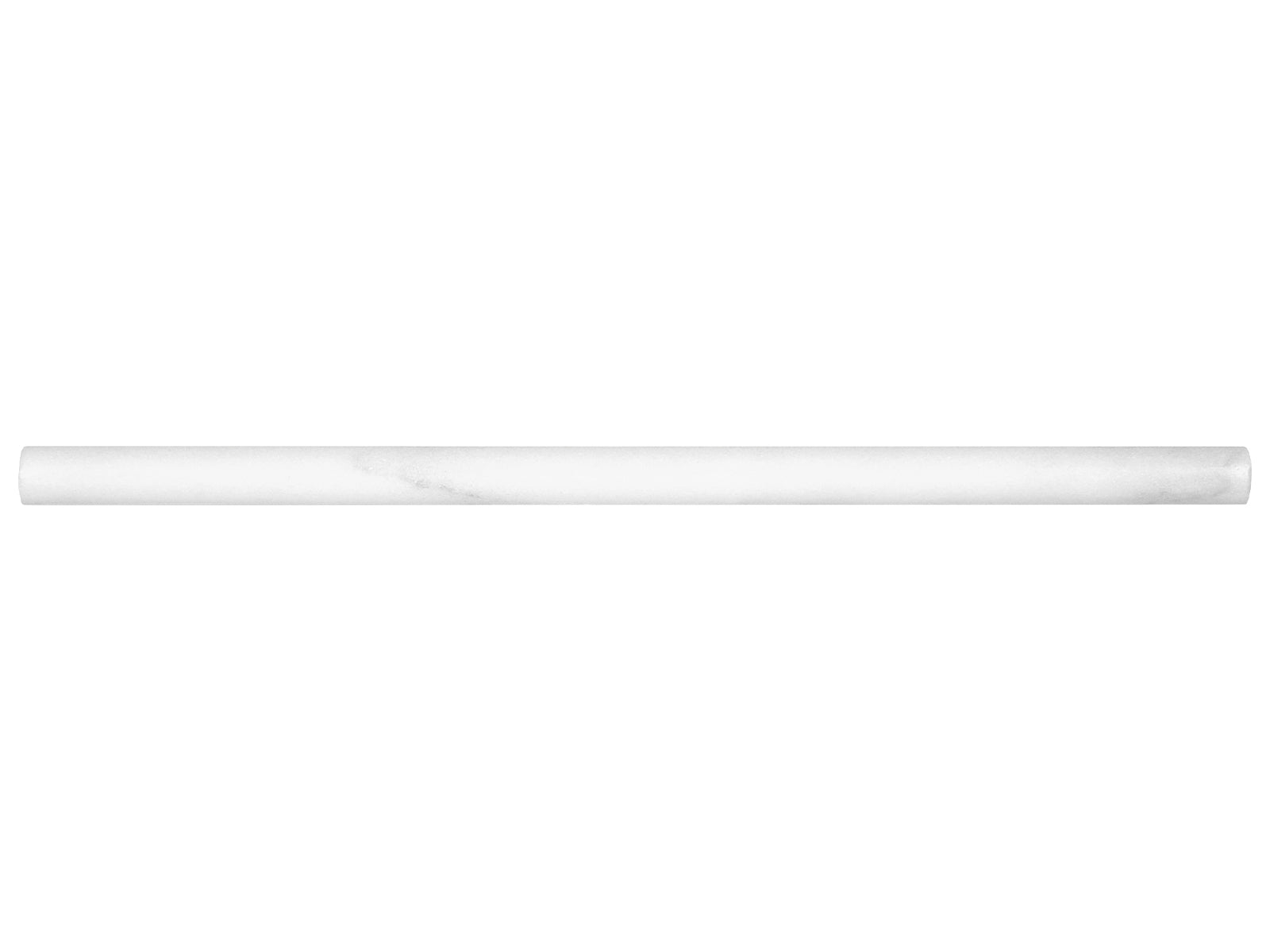 5/8 X 12 In Bianco Venatino Honed Marble Pencil