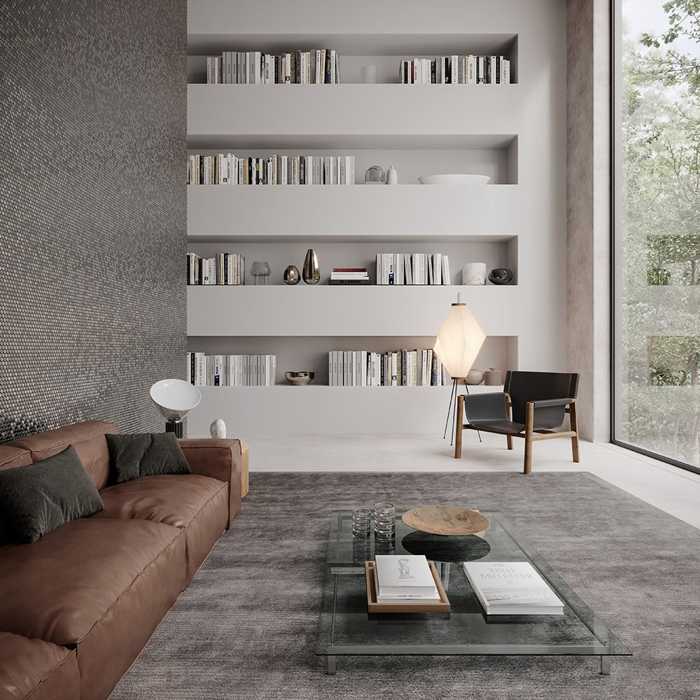 Penny Round Glossy Stainless Steel Mosaic