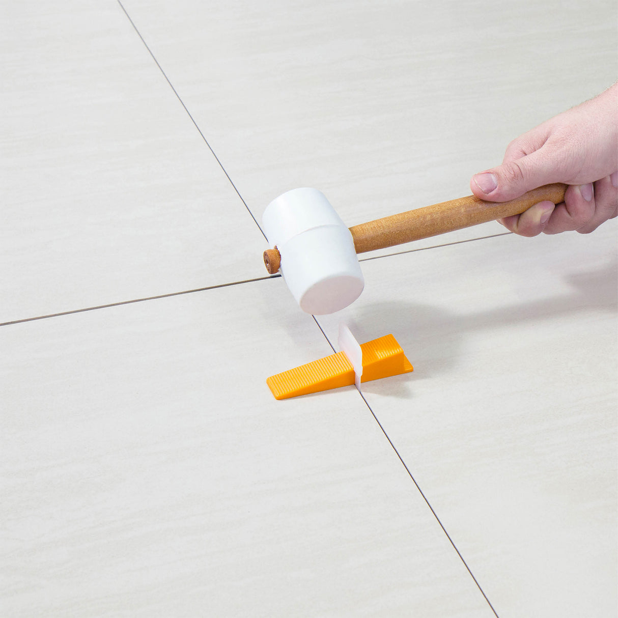 White Rubber Hammer - 50 MM - for Ceramic and Porcelain Tiles