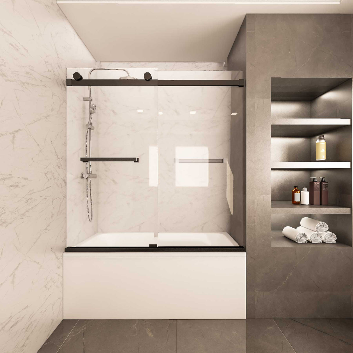 bathtub shower door