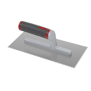 3 mm X 3 mm -  Square Notched Flooring Trowel with Rubber Handle