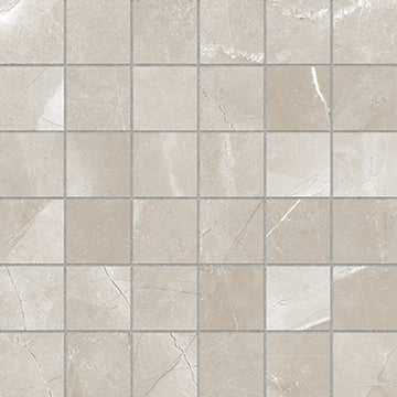 2 X 2 In Classic Pulpis Grey Matte Glazed Porcelain Mosaic