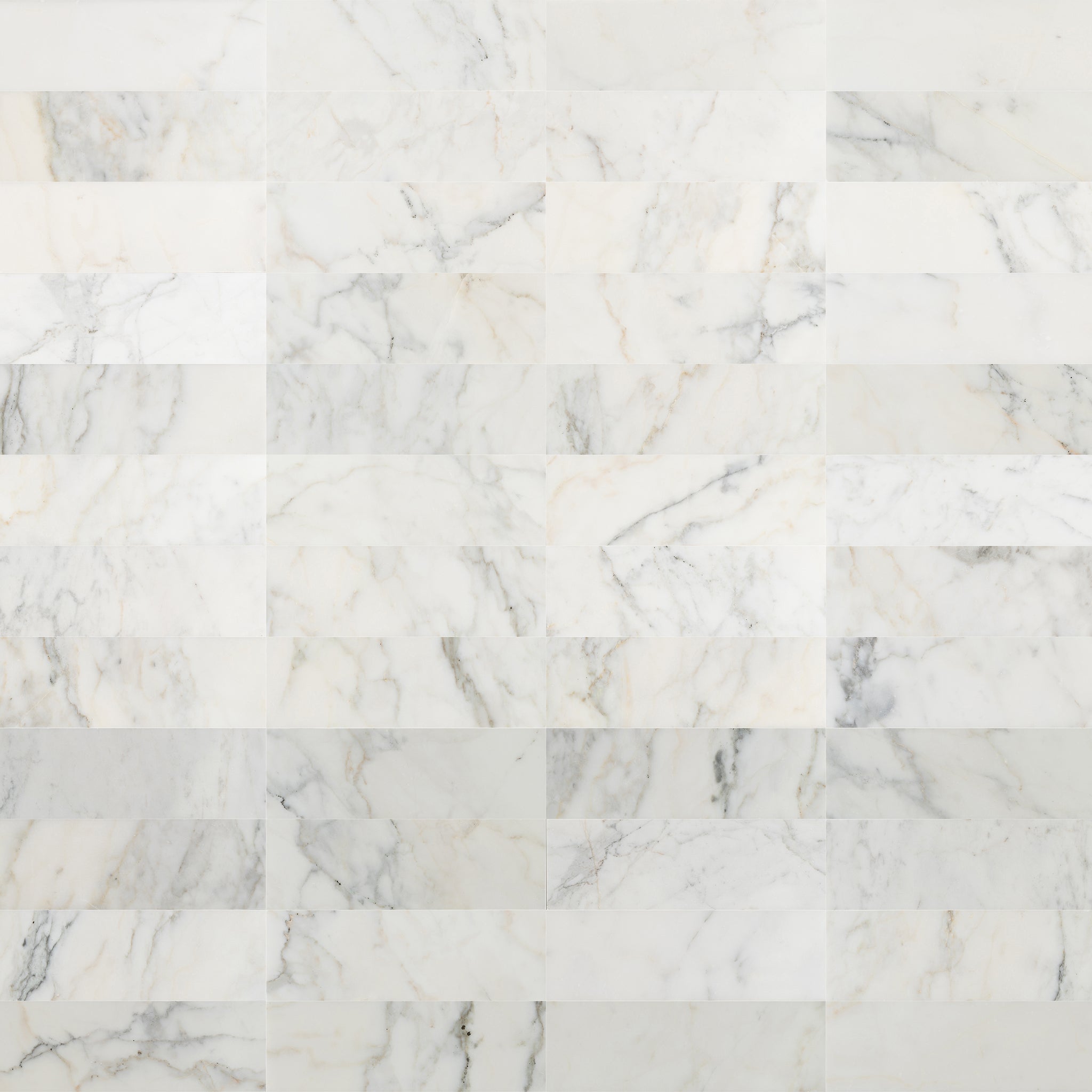 4 X 12 in. Statuario White Polished Marble Tile