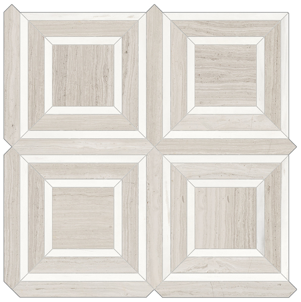 Piazza Mayfair Strada Polished Glazed Porcelain Mosaic