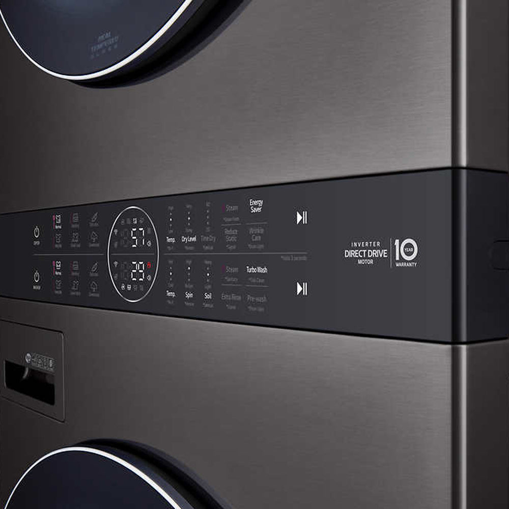LG Single Unit Front Load LG WashTower with Center Control 4.5 cu. ft. Washer and 7.4 cu. ft. Electric Dryer