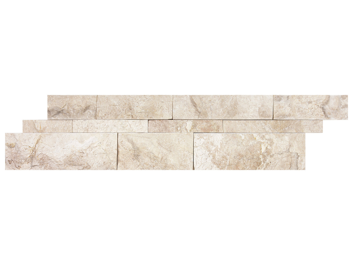 Random Strip Impero Reale Polished Marble Mosaic