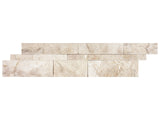 Random Strip Impero Reale Polished Marble Mosaic