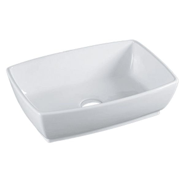 Vanity Fantasies "Tub" Porcelain Rectangular Shaped Vessel Sink