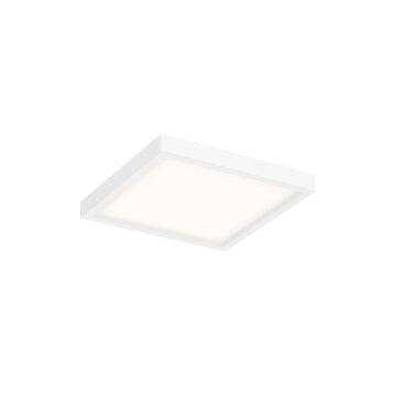 Square LED Pro Flushmount, 3000K (Warm White), White Finish